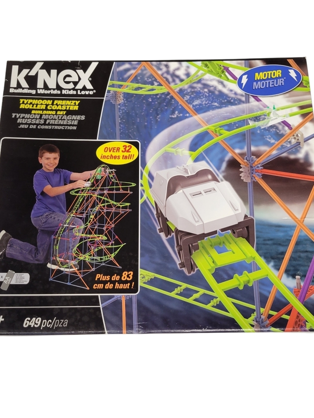 New K’Nex Typhoon Frenzy Roller Coaster Building Set